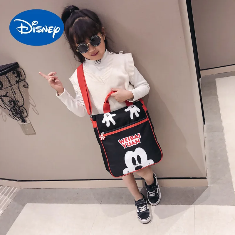 Disney 2021 children one-shoulder messenger bag cute cartoon printing boys and girls bag elementary school handbag tutoring bag