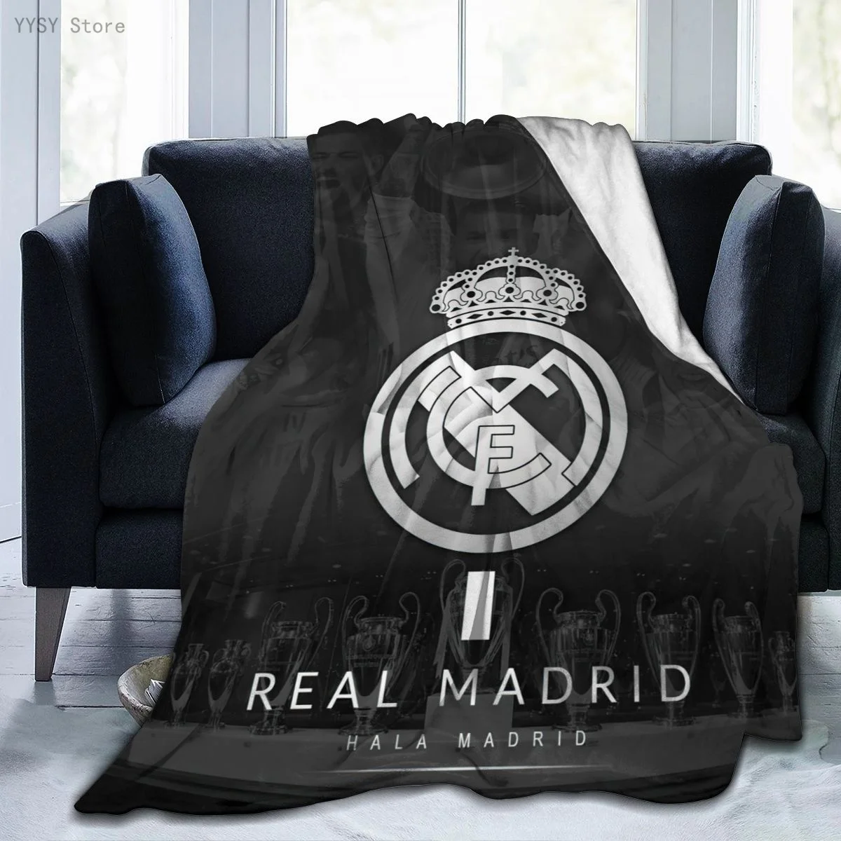 

Real Madrids Anime printed Ultra-Soft Micro Fleece Blanket flannel throw Sherpa bedspread bedding sofa 02