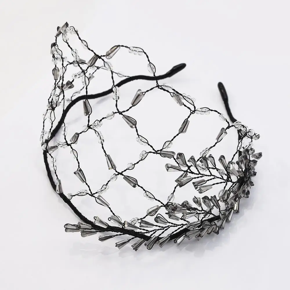 Уникальные свадебные головные пряжки полные стразы короны и тиары повязки для