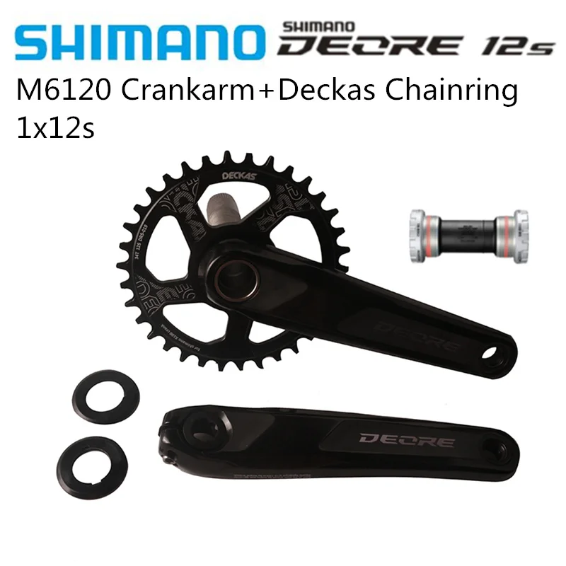 

Горный велосипед SHIMANO DEORE M6120, кривошипная система 12 s MTB, велосипедный велосипед, скорость 1x12, 170 мм, 175 мм, с нижним кронштейном Deckas 32T 34T 36T 38T
