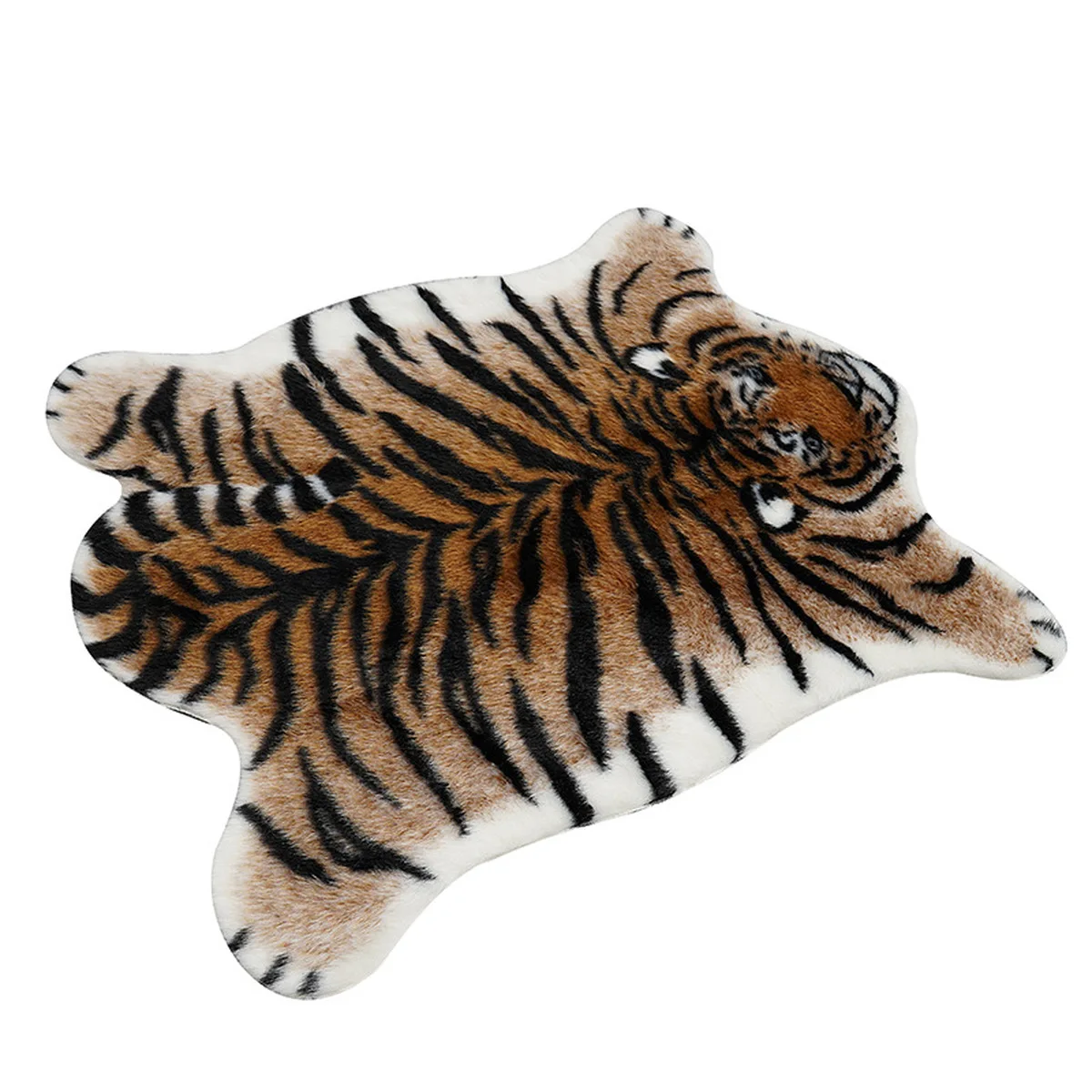 Мягкий Пушистый Ковер из искусственного меха тигра искусственная кожа