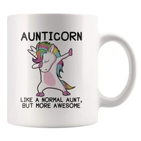 aunticorn mug unicorn like a normal aunt but more awesome coffee mugs christmas girl gift tea milk cup mugs