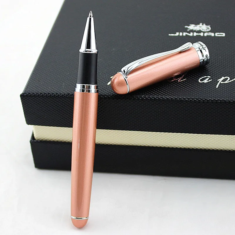 Jinhao 750 Черная Ручка-роллер с шероховатой поверхностью, 10 цветов, высокое качество, роскошные канцелярские принадлежности для офиса и школы