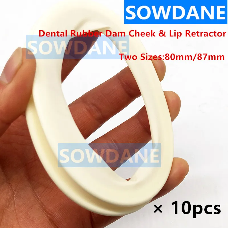 10pcs Disposable Dental Lips and Cheeks Mouth Opener Latex Oral Rubber Dam for Teeth Whitening Orthodontic Retractor