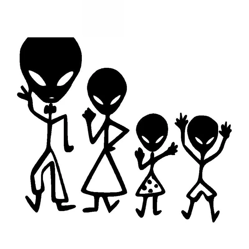 

Fun Dance Foreign Family Style Fashion Car Window Cover Scratch Decal PVC Suitable for All Types of CarsBlack/White15cm * 12.5cm