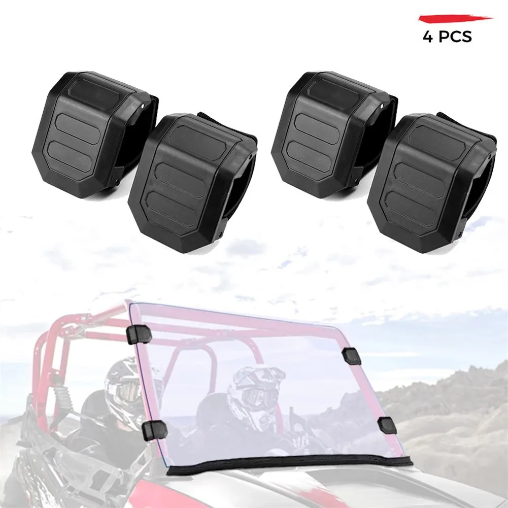

4PCS Car Windo Clamp ABS & PVC Accessories Black Universal Vehicle New