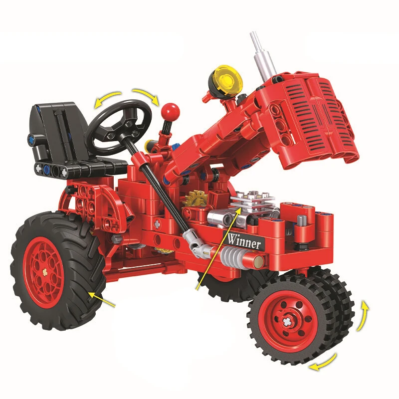 

2021 New Creator Series MOC Classical Tractor Building Blocks City Ideas Model Sets Bricks Classic DIY For Children Toys Gift