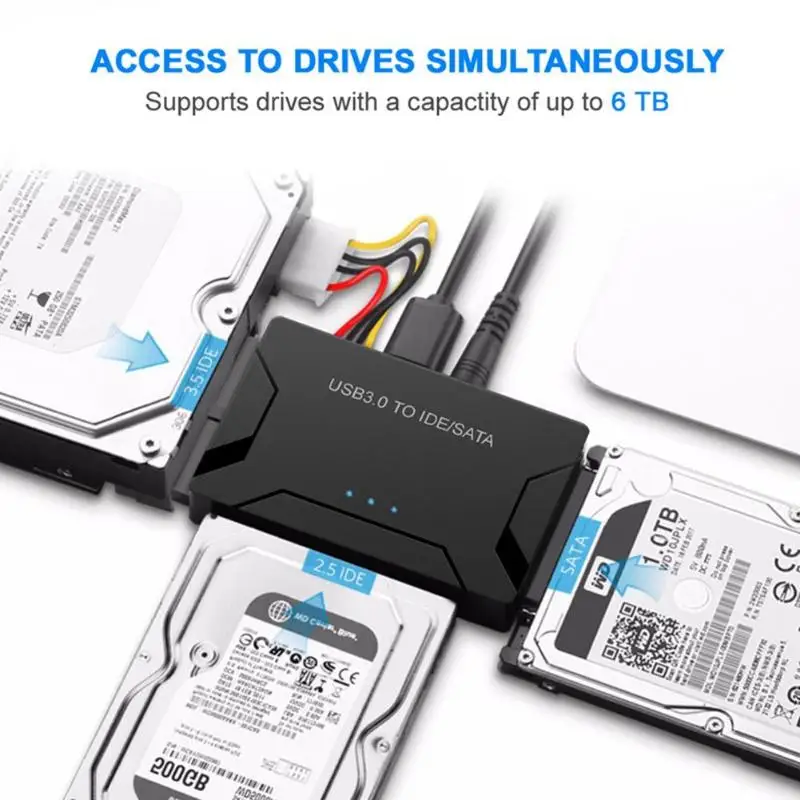 USB3.0 для SATA/IDE универсальный конвертер 2,5 дюймов 3,5 дюймов внешний жесткий диск коробка адаптер кабель 5 Гбит/с Высокая скорость для ПК ноутбука