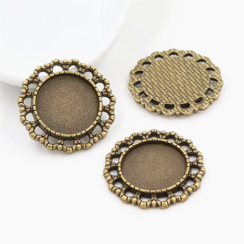 15 шт 16 мм внутренний размер античная бронза и Античная Посеребренная Мода Стиль