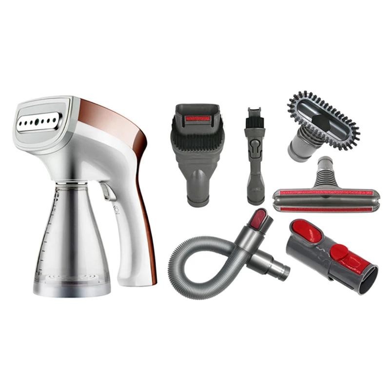 

1 Набор сменных насадок, набор инструментов инструменты для чистки щетка и 1 набор Утюг-Отпариватель, паровой утюг для путешествий, дома, вил...