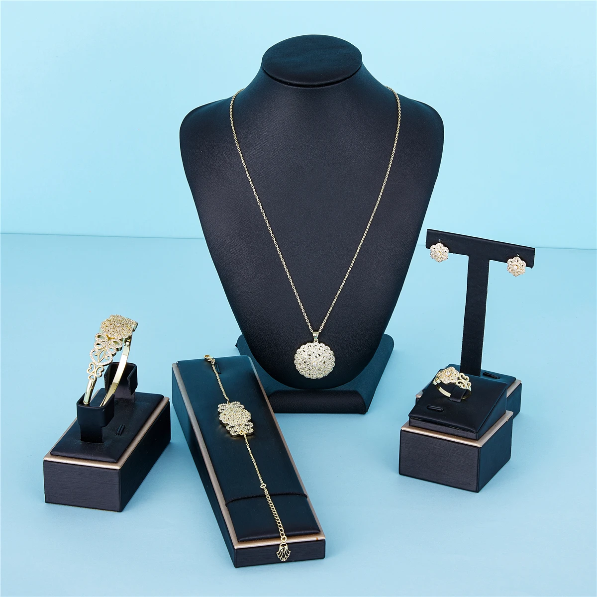 2020 SEP марокканский кафтан Свадебные Золотой набор украшений для женщин новый