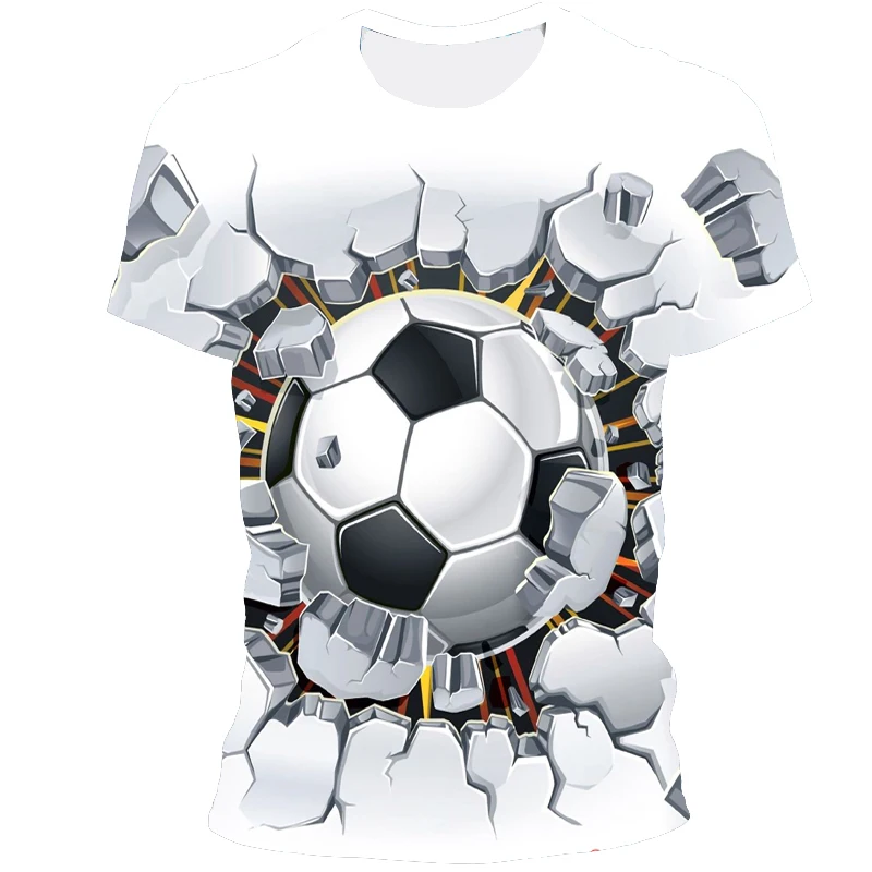 

2021 high quality men 3D printed t-shirt Barcelona football sports t-shirt casual anime short-sleeved fashion t-shirt for men