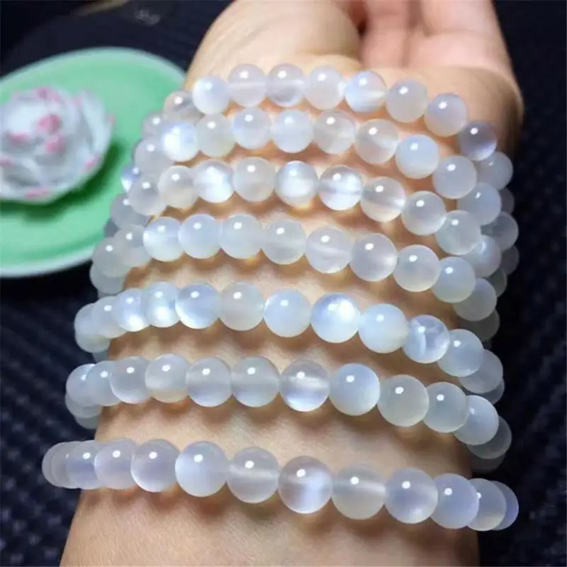 Бусины из натурального камня браслет Будды лунного для йоги Женские Ювелирные