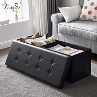 kingso storage benches foldable stool with storage space home sofa ottoman seat bench chest storage box living room furniture