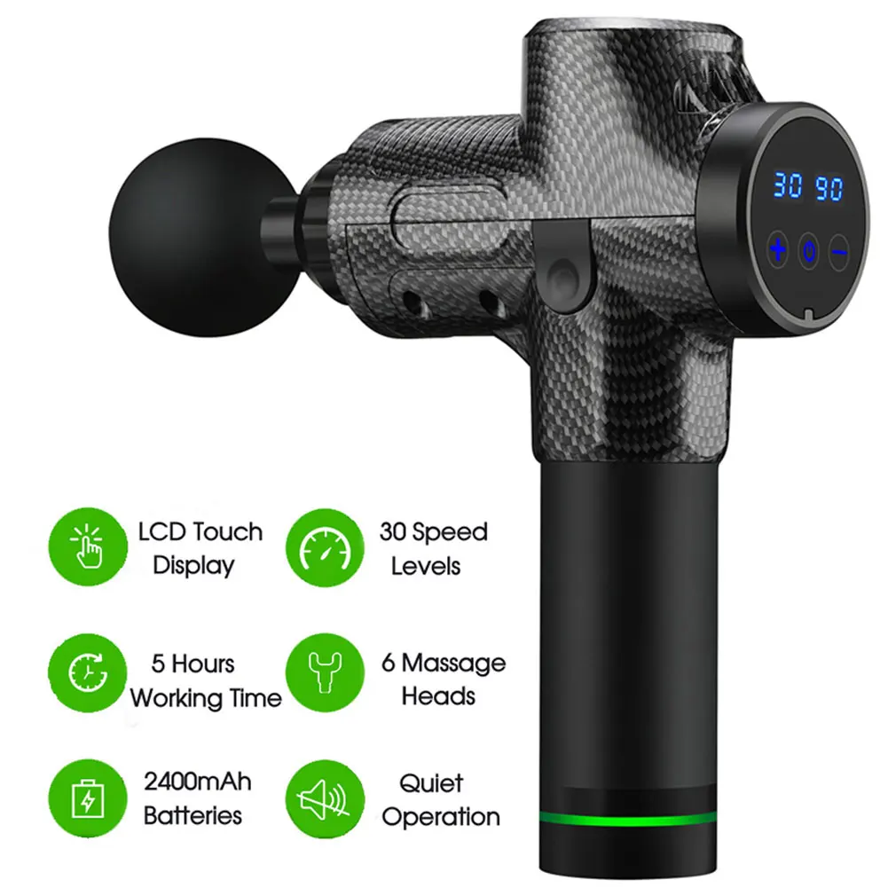 Массажный пистолет для глубоких тканей ударный Массажер мышц облегчения боли 30