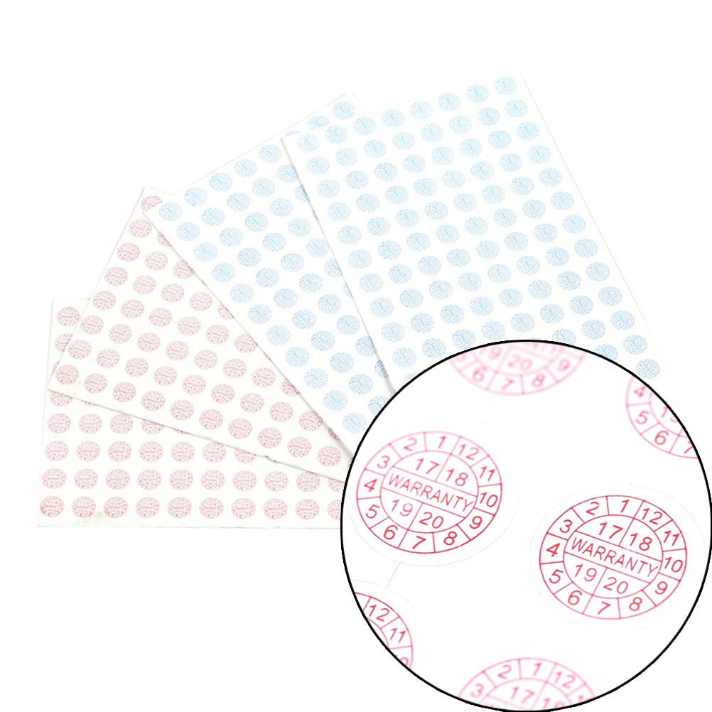 208 шт гарантия Стикеры охранная пломба круглый размер 10*10 мм красные синие Цвет