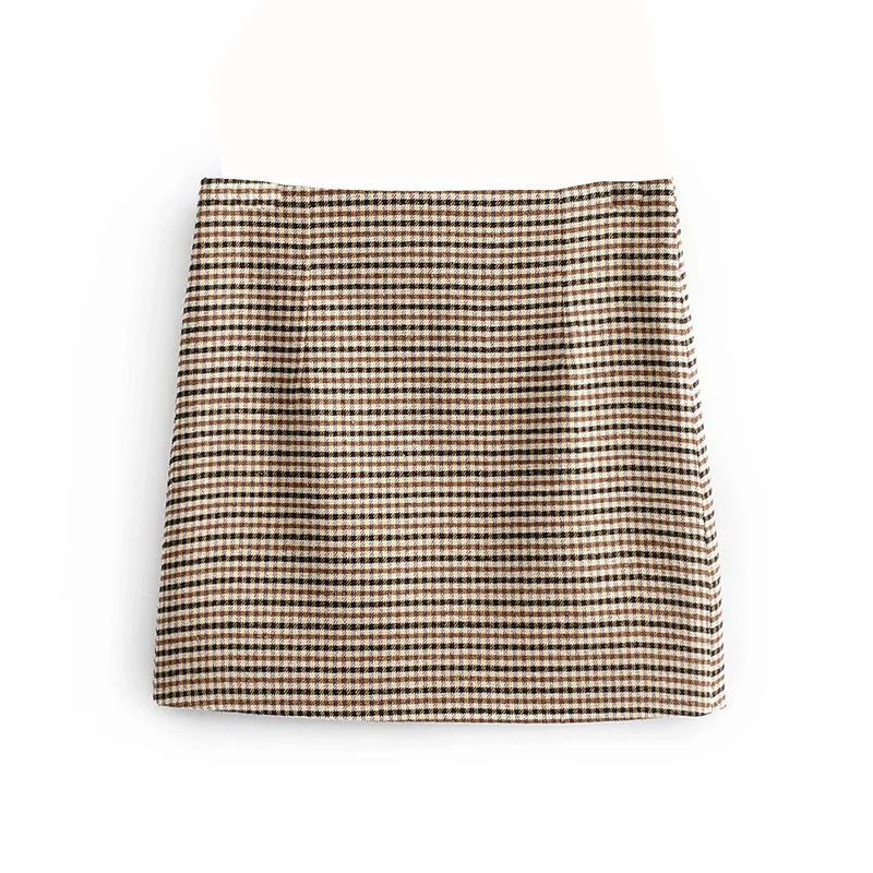 

Women Plaid Autumn 2 Piece Set Blazer,High Waist Skirt Office Lady Jacket Skirt Suits Sold Separately Women's Costumes