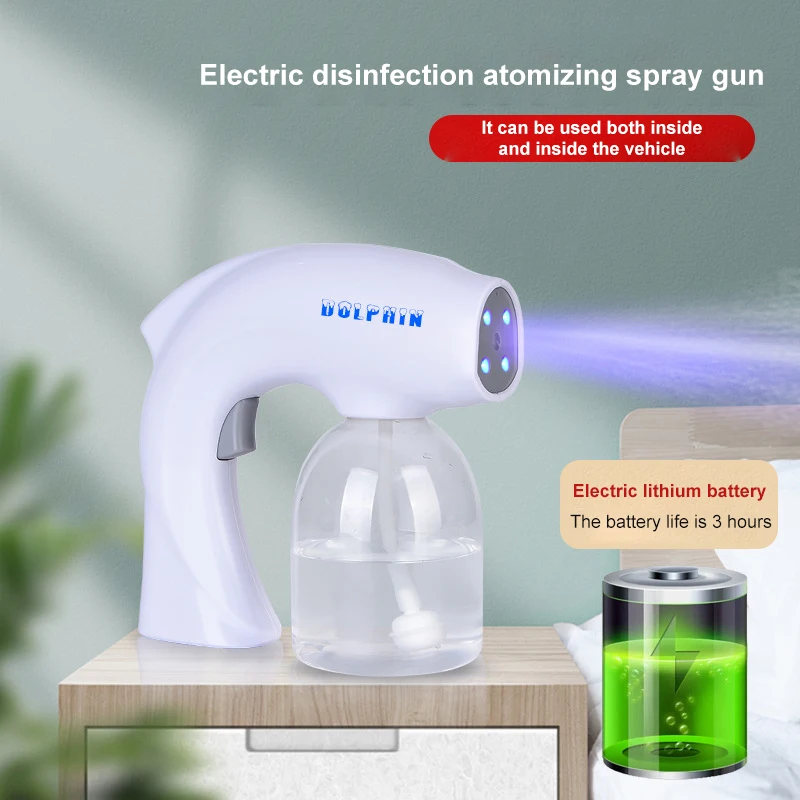 

500ML Portable Electric Sanitizer Sprayer Rechargeable Nano Water Spray Gun Home Disinfection Machine Atomizer Adjustable Fogger