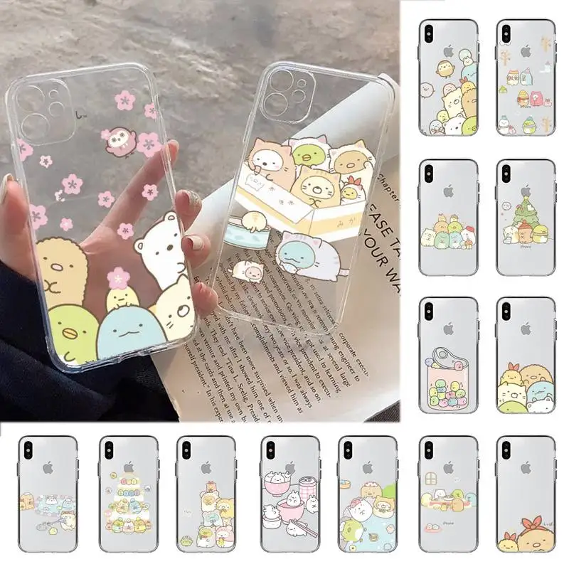 YNDFCNB Kawaii sumikko gurashi чехол для телефона iPhone 11 12 13 mini pro XS MAX 8 7 6 6S Plus X 5S SE 2020 XR | Мобильные