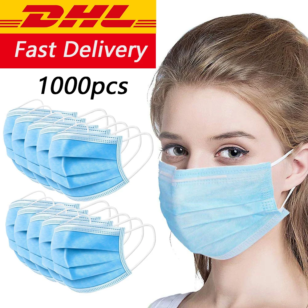 1000 шт. одноразовые пылезащитные маски для лица|Маски| |