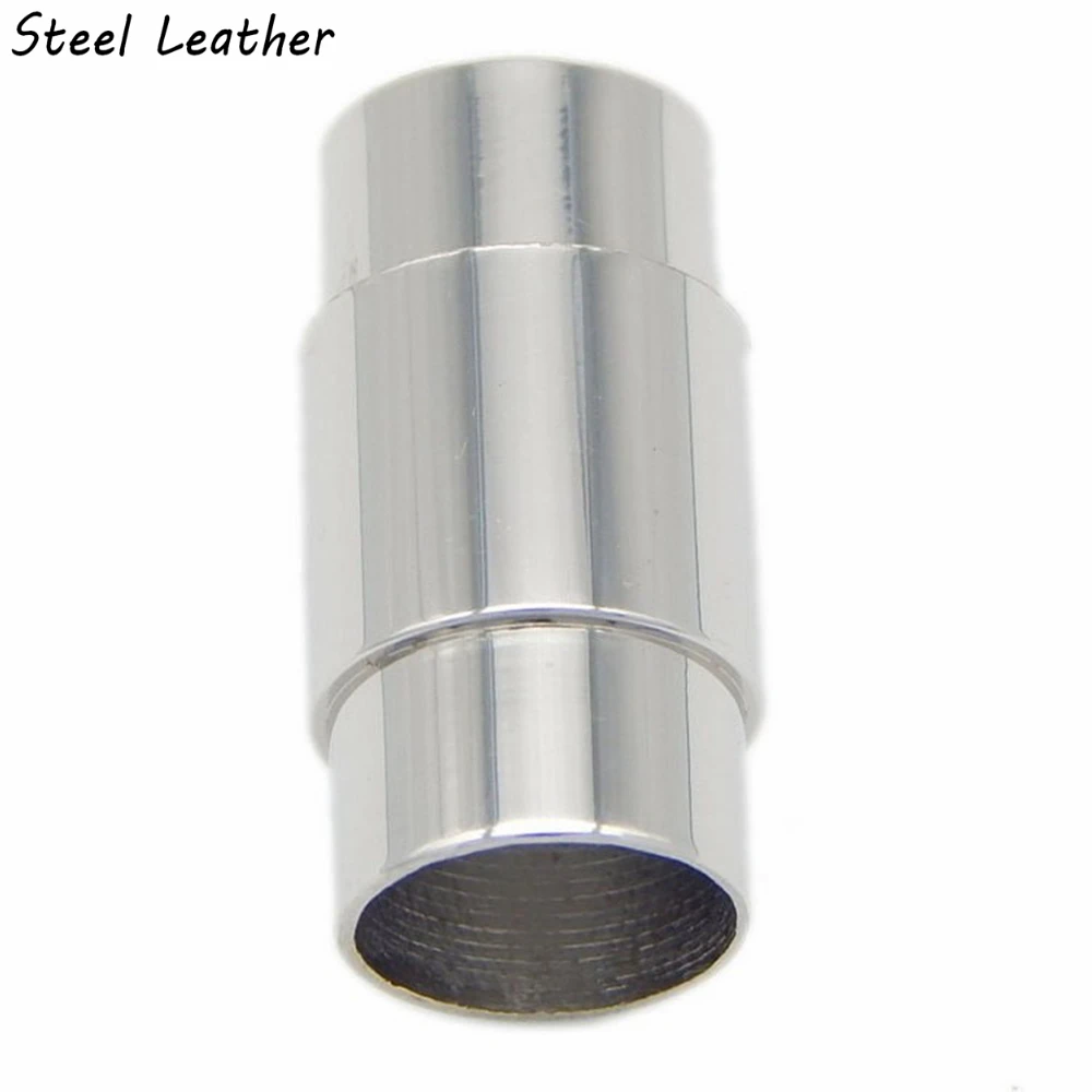 20 шт./лот гравировка логотипа отверстие: 8 мм браслет ожерелье бочка магнитные