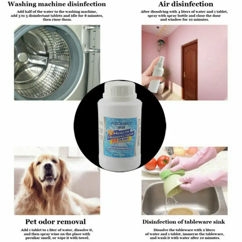 120 шт. таблетки для дезинфекции хлора 2020 | Дом и сад