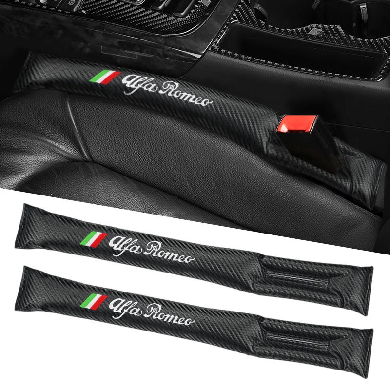 

1pcs Car Seat Gap Filler Padding Seat plug Leakproof Pads For Alfa Romeo 159 147 156 Giulietta Giulia Mito Stelvio Brera Spider