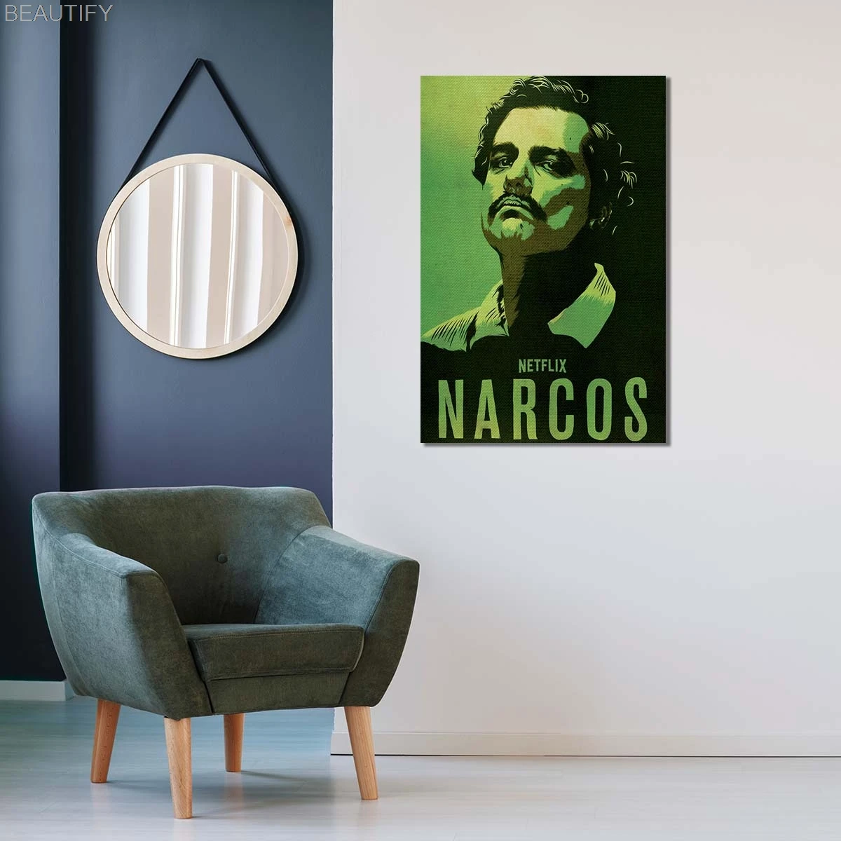 Картина на холсте нарас Мексика Netflix плакат печать Настенная картина для