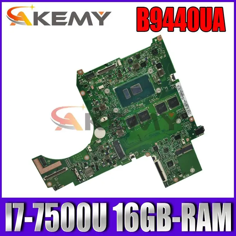

Материнская плата Akemy B9440UA для ноутбука с 16 Гб оперативной памяти