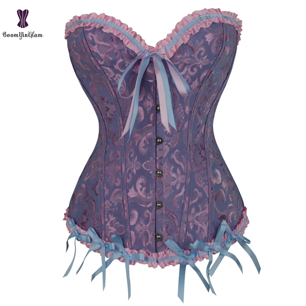 7 цветов элегантные корсеты для женщин корсет на шнуровке талии бюстье топ с