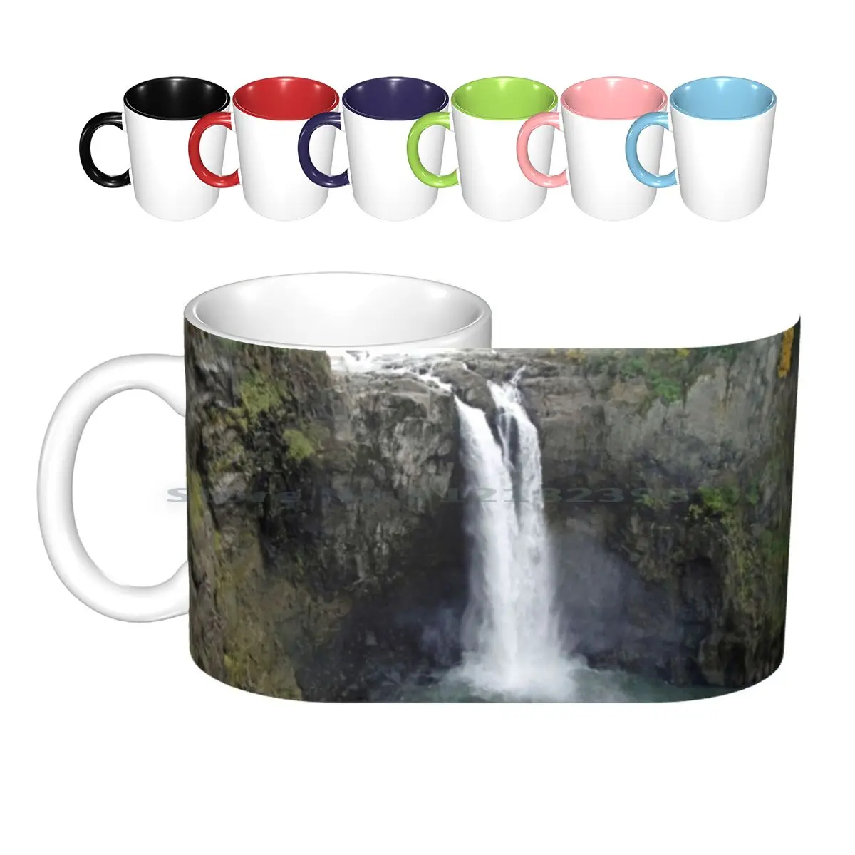 

Snoqualmie Falls In Autumn Ceramic Mugs Coffee Cups Milk Tea Mug Snoqualmie Falls Waterfall Washington State Water Fall Autumn