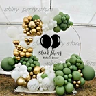 5-36 дюймов см, золотые, белые, зеленые воздушные шары, матовые латексные шары