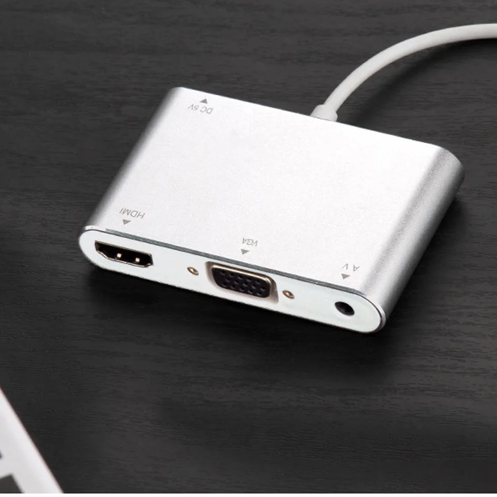 Совместимому с HDMI VGA Аудио Headpone адаптер воспроизводить музыку + кабель для