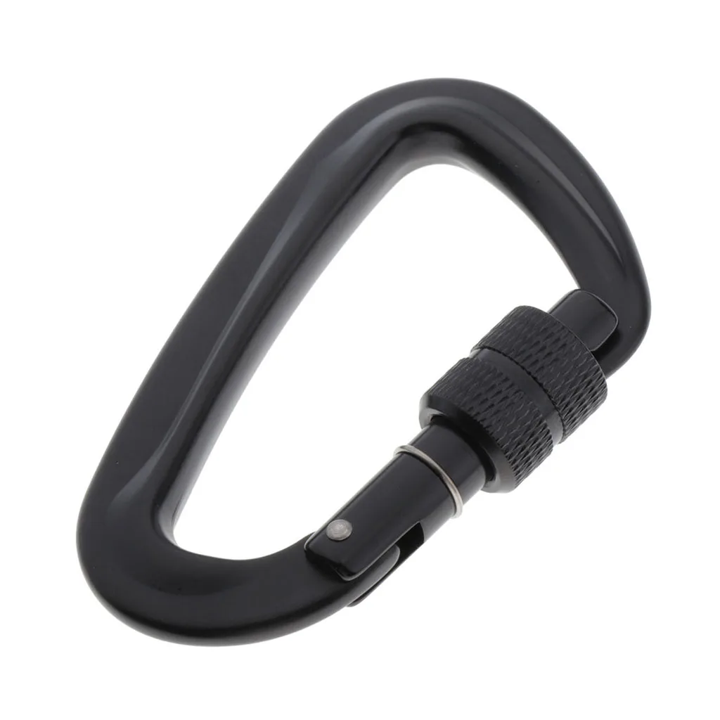 

7075 Aluminum Screw Lock Carabiner Light Durable for Camping Fishing Camping