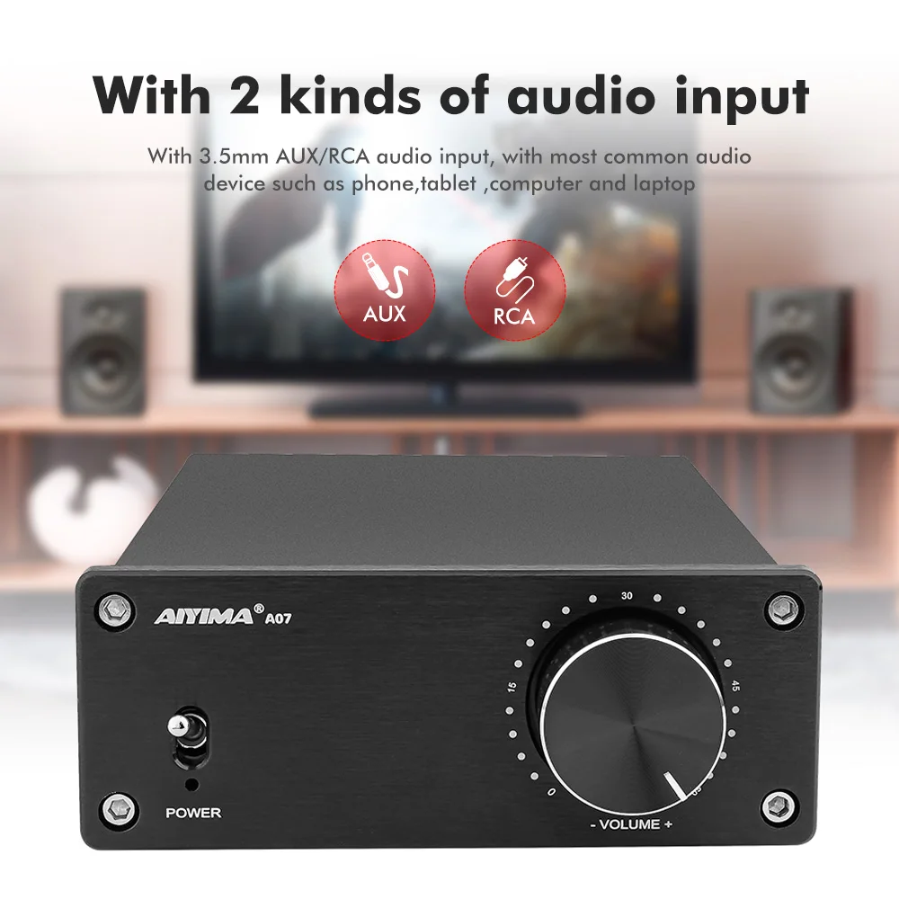 Цифровой Hi Fi усилитель мощности AIYIMA 2 0 аудио 300Wx2 TPA3255 для домашнего кинотеатра