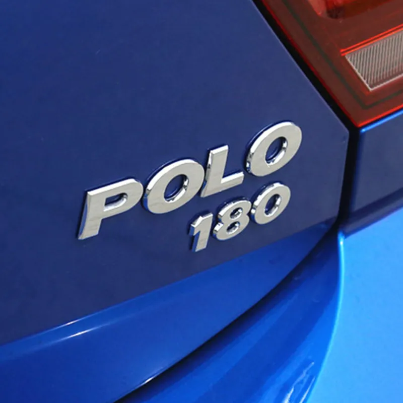 3D ABS POLO черные серебряные хромированные наклейки Стайлинг автомобиля буквы