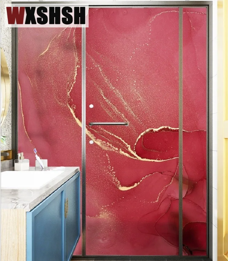 120cmx100cm Custom Size Electrostatic Window Film Vinyl Marbling No Glue Durable Glass Sticker For Home Office Restaurant Decals | Дом и сад
