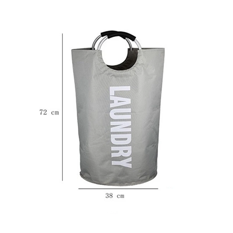 

100% Brand New High Quality Foldable Laundry Basket Dirty Alloy Handle Laundry Basket Waterproof Oxford Toy Cloth Organizer