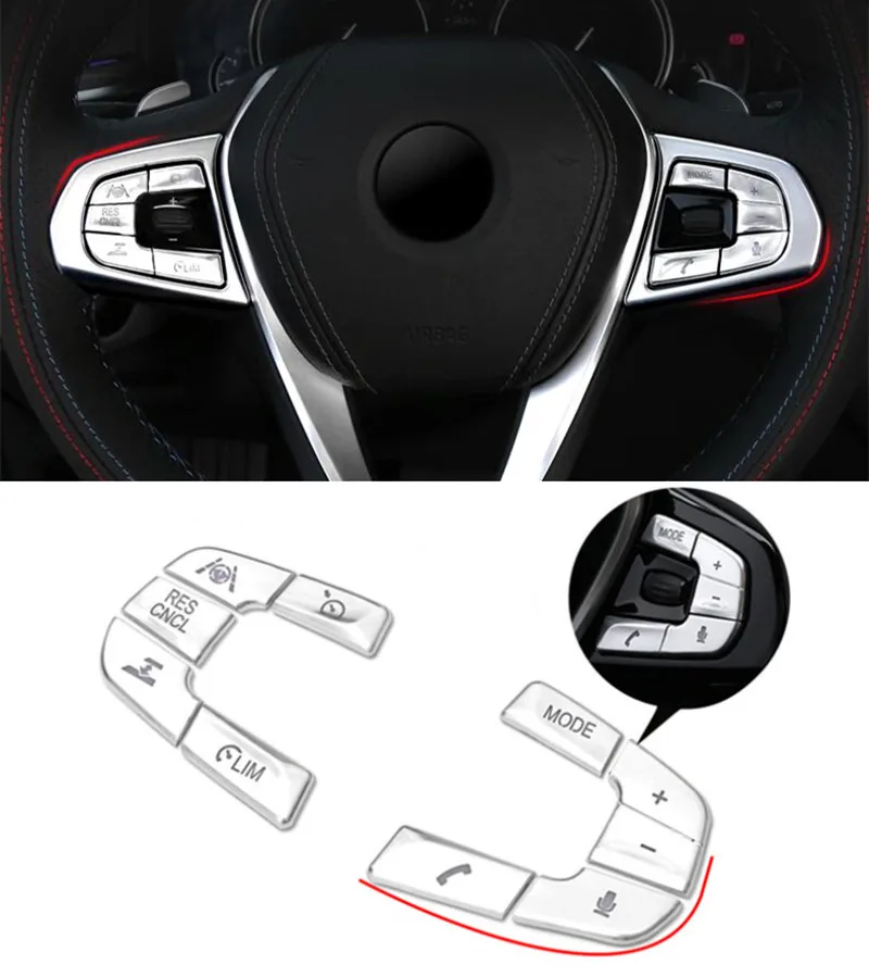 ABS кнопки на руль декоративный чехол с блестками отделка для BMW G30 G38 5 серии 525i 528li