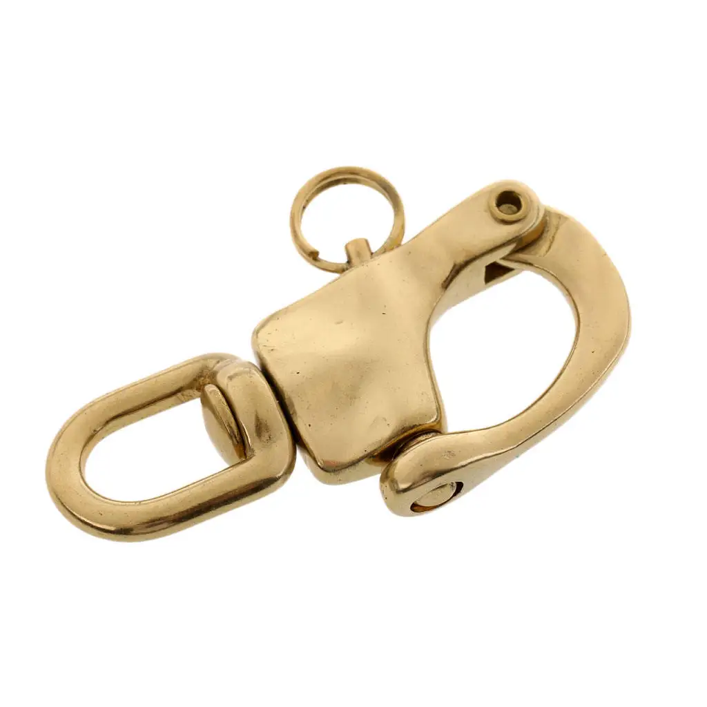 

Copper Quick Release 72mm 2.8inch Swivel Snap Shackle Sailing Hardware for Sailboat Halyard Marine Boat Kayak