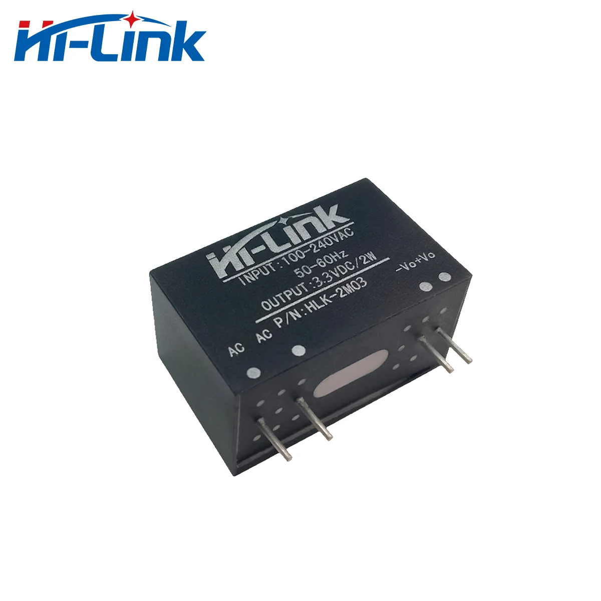 

Free Shipping 4pcs Isolated Output AC-DC 100V 110V 220V 240V to 2W 3.3V 600mA Power Module HLK-2M03