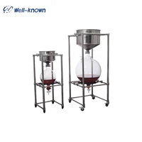 Lab 10L Luqid Equipment Vacuum Suction Glass Filter Device for Cbd Extraction