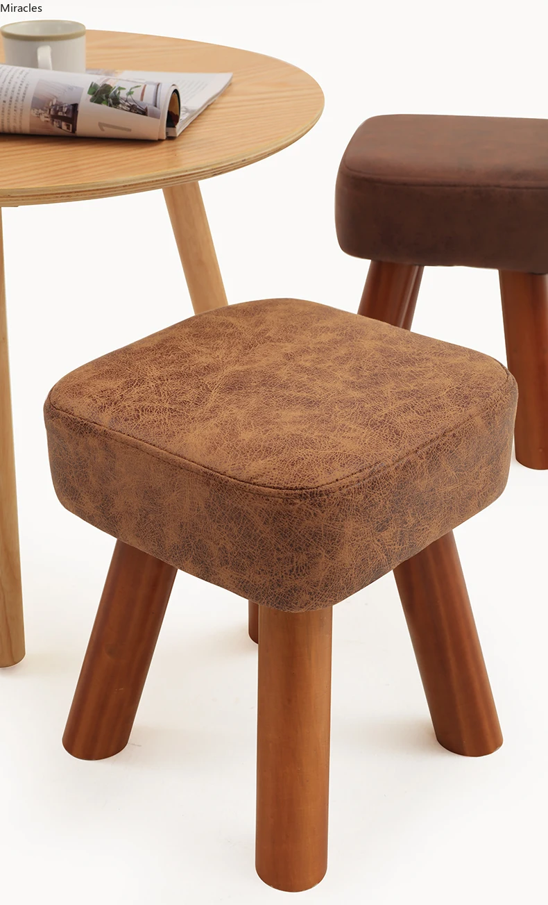 Для взрослых гостиной семейный стул деревянный квадратный модный креативный