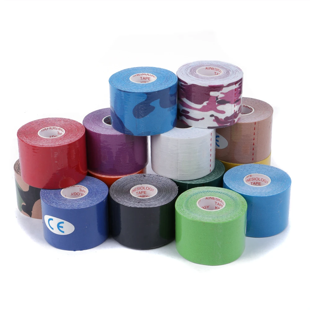 Рулон спортивной ленты 2 5/5 см X 5 м хлопковая эластичная клейкая лента для травм от