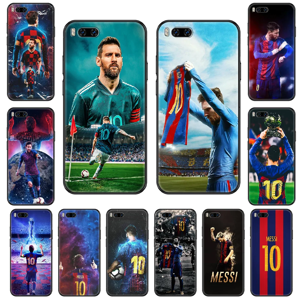 Чехол для телефона Football Lionel Messi Xiaomi Mi 6 8 9 A1 2 3 Max3 Mix2 Mix2S X T Lite Pro черный мягкий чехол