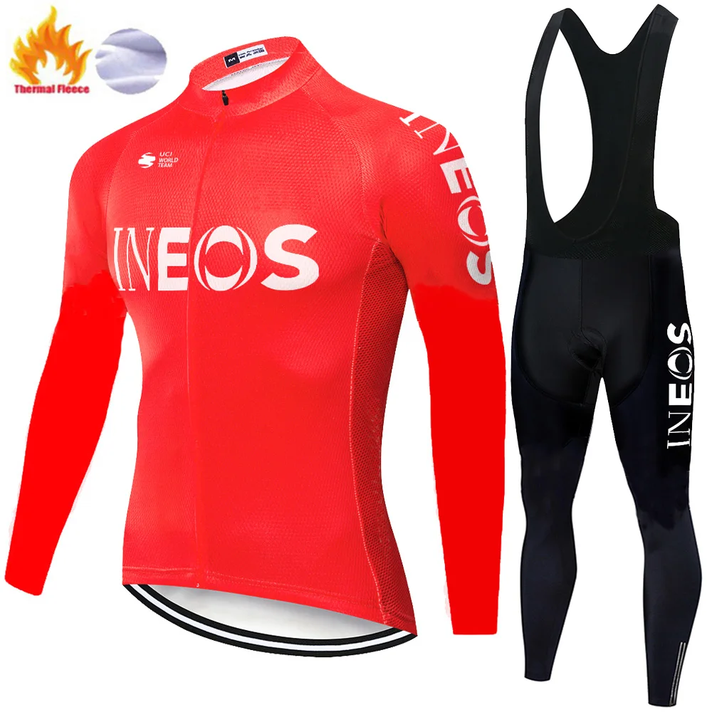 Профессиональная команда grenadier ineos maillot Велоспорт homme зимний термальный флисовый