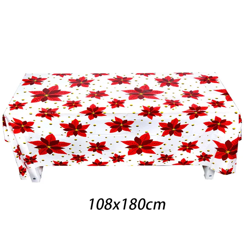 180cm tablecloth-A Счастливого Рождества фоторамка реквизит Рождественские настольные украшения Navidad праздничные вечерние фоторамки год noel - Цвет: 180cm tablecloth-A
