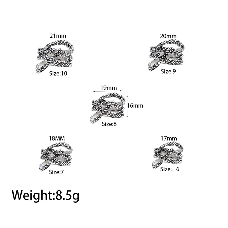 Винтажные кольца в стиле змеи ретро для мужчин античное серебряное кольцо разных