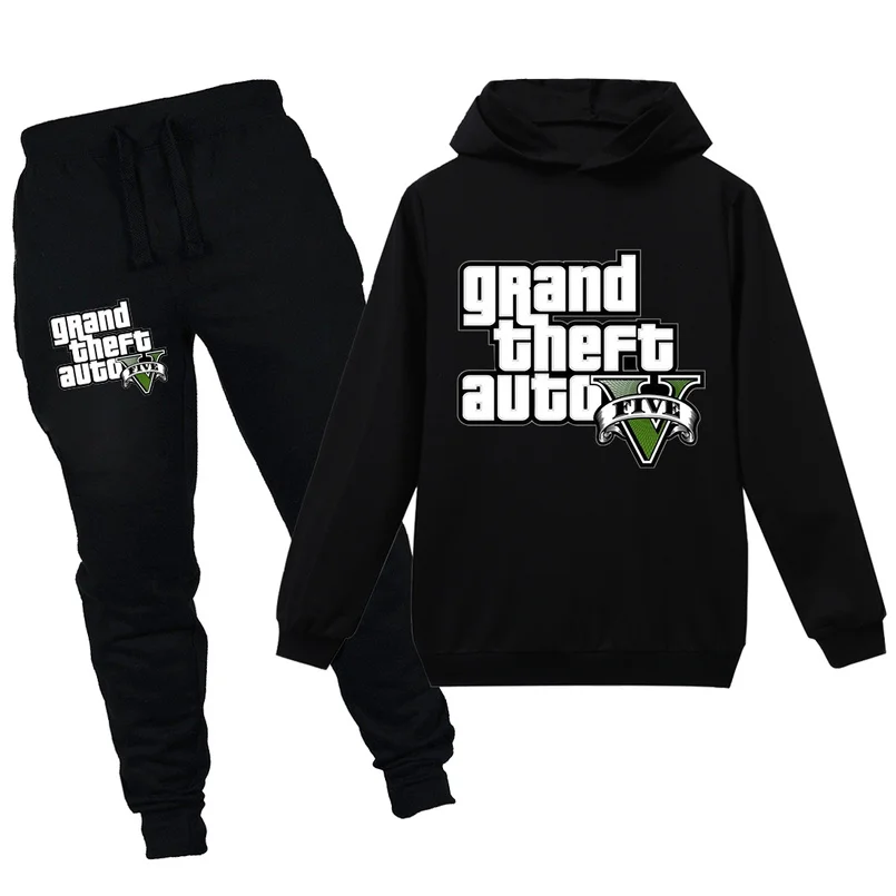 В 11 году детский спортивный костюм для девочек Gta 5 Grand Theft Auto V топы и брюки 2