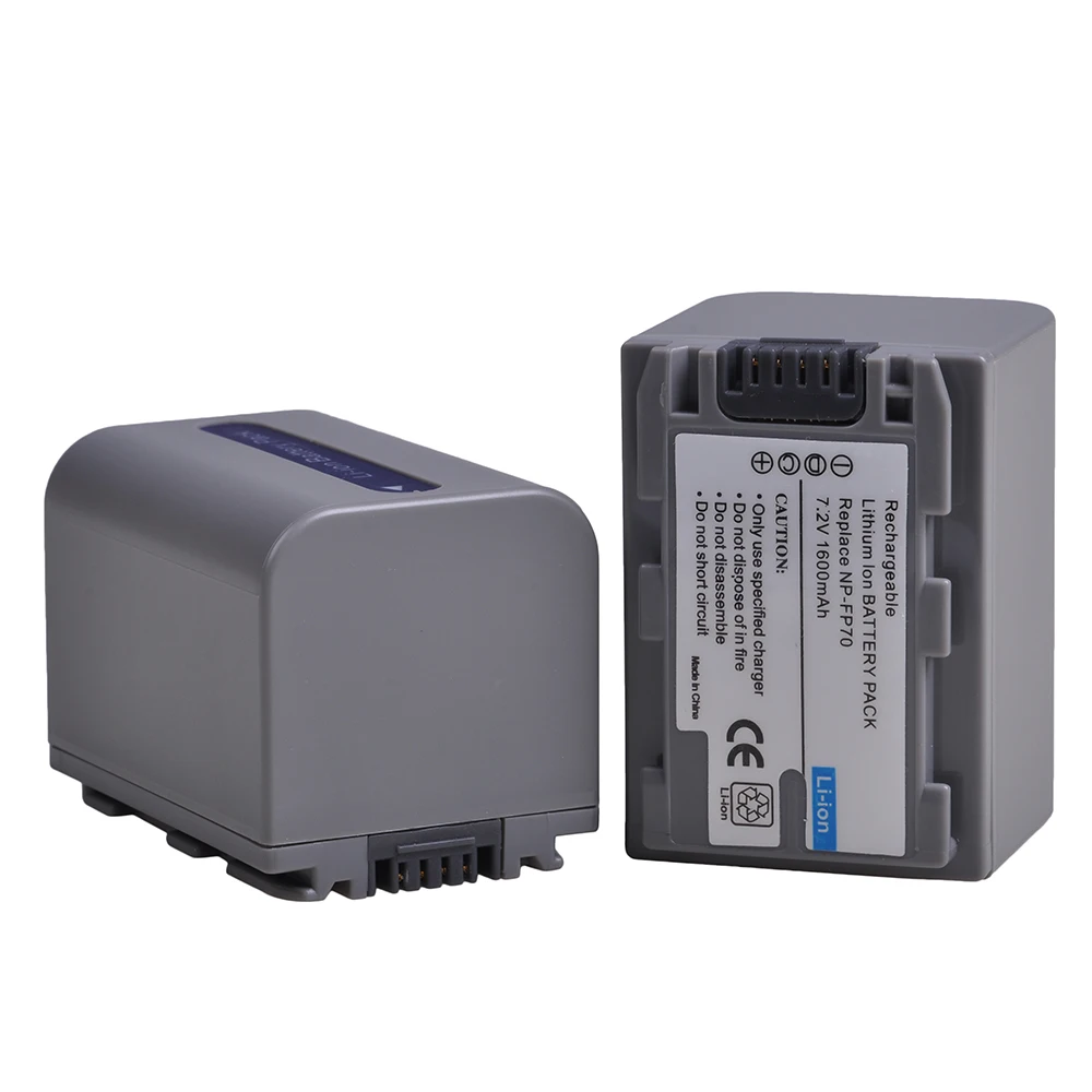 Фото NP-FP70 NP FP70 NP-FP71 Аккумулятор + зарядное устройство с портом типа C для Sony NP-FP30 NP-FP50 NP-FP90 DVD92 DVD103 Аккумулятор для видеокамеры №2